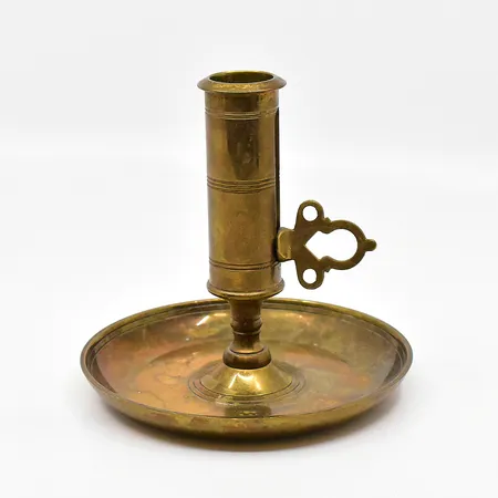 Kontorsljusstake No 68 höjd 12cm mässing bruksskick Skultuna 1607