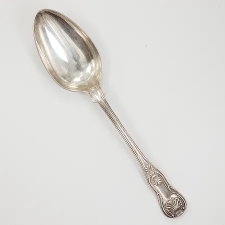 Matsked längd 22,5cm modell Engelsk Snäck, Möllenborg år 1851, silver Vikt: 74 g
