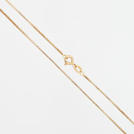 Kedja Venezia 51,5cm bredd: 1mm, skevheter på länk, 18K Vikt: 2,7 g