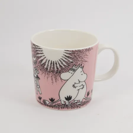 Mugg Mumin, Kärlek, stämplad by Arabia, höjd 8cm, Ø 8cm, porslin Skickas med paket.