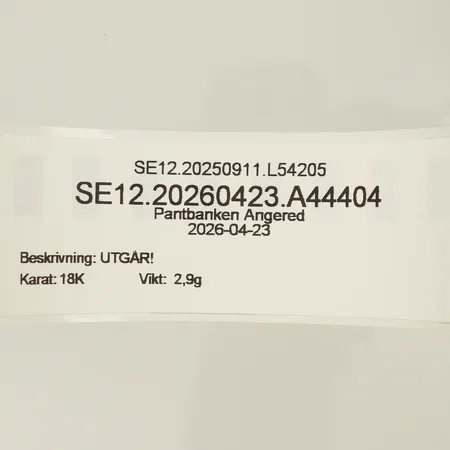 UTGÅR! Vikt: 2,9 g