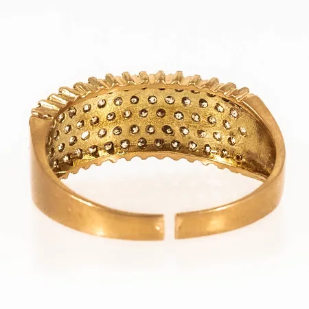 Ring sten saknas, defekt skena 18K 3,8g. 