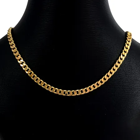 Halskedja Pansar i 18K guld, ej massiv modell, Guldfynd (GHA), längd 49,5 cm, bredd 5 mm, tjocklek 2 mm, fint skick Vikt: 18,7 g