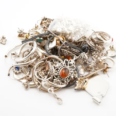 Diverse silver, bruttovikt 160gr, 925/1000 Vikt: 160 g