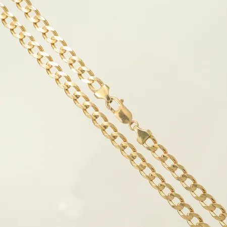 Halsband Pansar längd 57cm bredd 7mm, 14K 42g Vikt: 42 g