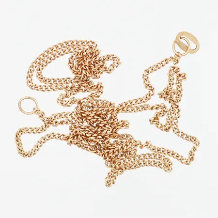 Kedja defekt, saknar lås samt bruten, 14K Vikt: 2,4 g