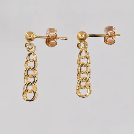 Örhängen doserad Bismarck längd ca 20mm, 18K Vikt: 1,3 g