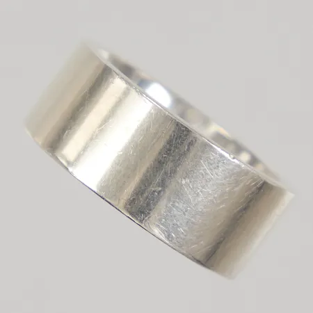 Ring Slät Stl:18, bredd 9mm, Silver 925/1000 Vikt: 11,6 g