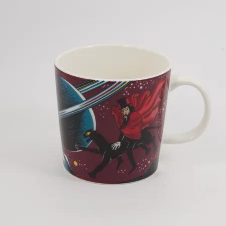 Mugg Mumin, Hobgoblin, stämplad by Arabia, höjd 8cm, Ø 8cm, porslin Skickas med paket.