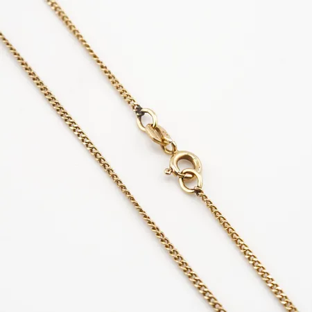 Halskedja, pansar, 49,5cm, bredd 1,5mm, 18k Vikt: 3,5 g