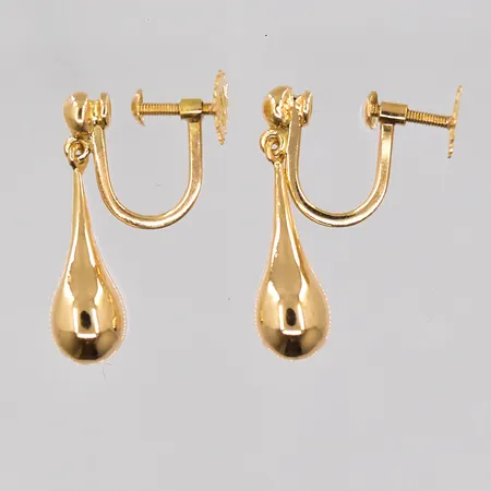 Örhängen med skruvlås längd 22mm, 18K Vikt: 2,6 g