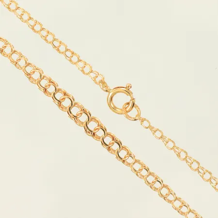 Halsband doserad Bismarck längd 44cm bredd 2,5-4,5mm, 18K 4,5g Vikt: 4,5 g