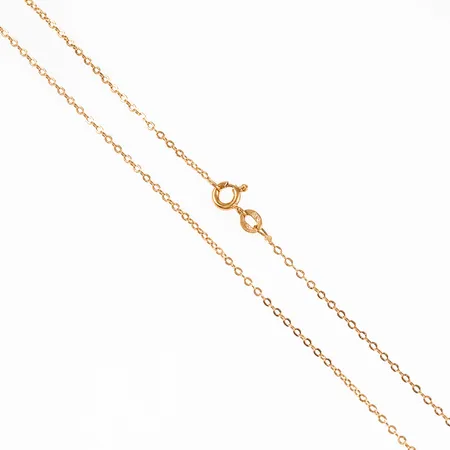 Kedja Ankarlänk 45cm, bredd 1,5mm 18K 2,4g. 