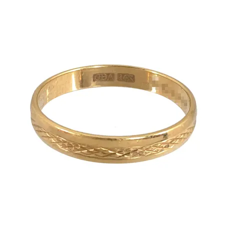 Ring i 14K guld, graverad Vikt: 1,7 g