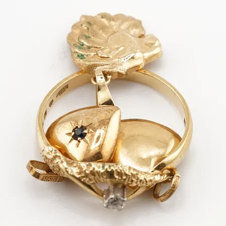 Diverse guld, 18k Vikt: 6,4 g