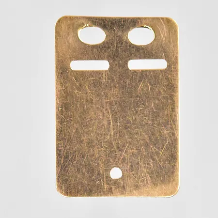 Hänge ID-bricka 27x19mm, gravyr, 18K Vikt: 2,5 g