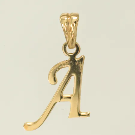 Hänge "A" 23x12mm inkl ögla, 14K 0,6g