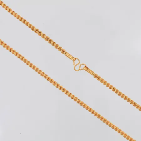 Collier 41,5cm bredd 3,5mm, tunnt S-lås, 22K Vikt: 9,1 g