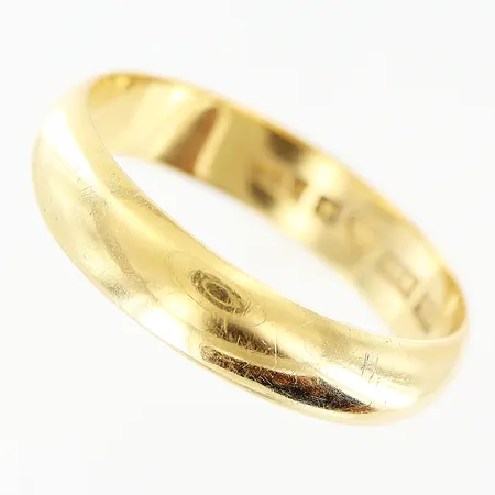 Ring slät stl: 21, 18K Vikt: 5,4 g