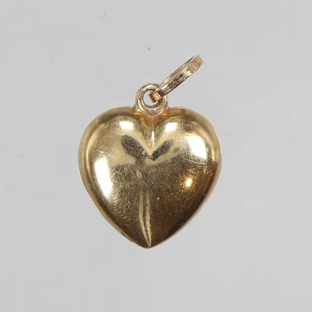 Hänge hjärta 11x16mm inklusive hängöglan 18K Vikt: 1,7 g