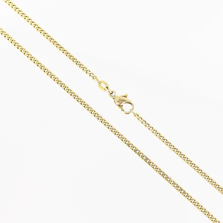 Kedja Pansar Balestra längd 54cm, bredd 2mm, defekt låsfjäder, 18K Vikt: 11,4 g