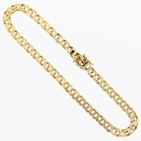 Armband Bismarck längd 19cm bredd 4mm, 18K Vikt: 7,4 g