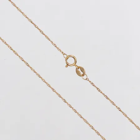 Kedja Singapore längd 51,5cm bredd 3,2mm 18K Vikt: 1 g