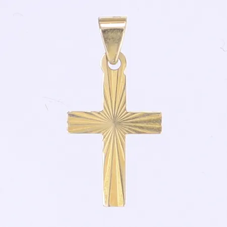 Hänge kors längd inkl ögla 18mm, bredd 10mm, 9K Vikt: 0,2 g