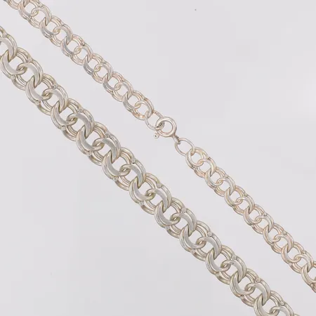 Collier Bismarck NSE 45,8cm bredd 6,5-9,5mm, 830/1000 silver Vikt: 28 g