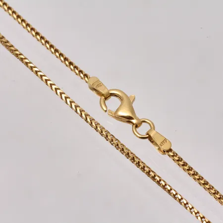  Kedja Rävsvans 45cm, bredd 1,2mm, Italy, 18K, 5,2g.