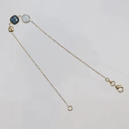 Armband med stenar 19cm bredd 1-6mm GHA 18K Vikt: 2,2 g