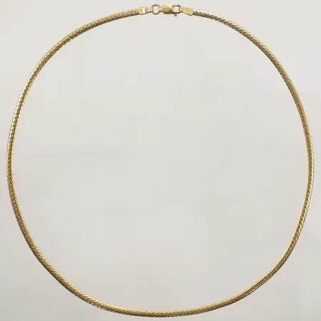 Collier, halvstel, längd 40,5cm Balestra 18K  Vikt: 10,4 g