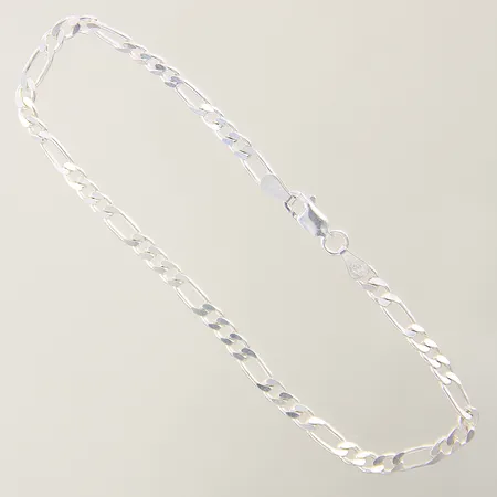 Armband Figaro längd 21,5cm bredd 3,7mm silver 925/1000 Vikt: 5 g