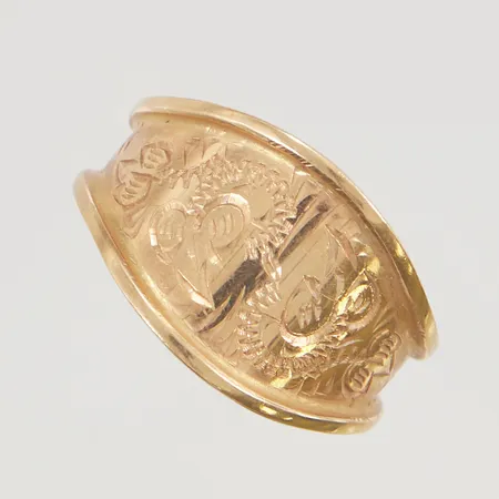 Ring stl:18¾ bredd 4-13mm 18K 4,4g.