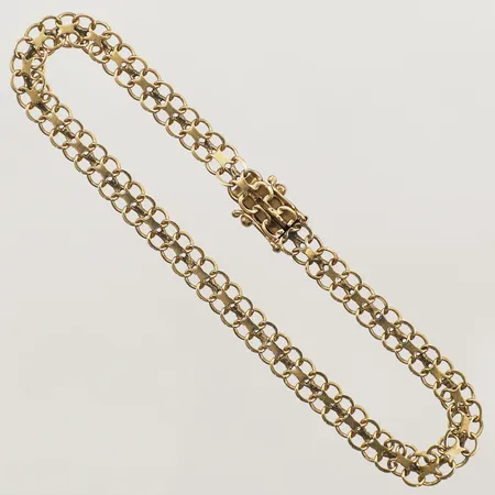 Armband X-länk längd 19,5cm, bredd 5,3mm, 18K Vikt: 5,8 g