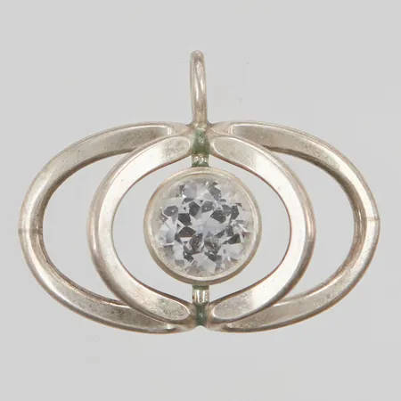 Hänge Niels Erik From 31x24mm vit sten 925/1000 Silver 6,5g.