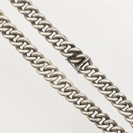 Kedja Pansar längd 41cm, bredd 13,5mm, Rosin Sture år 1949, silver Vikt: 69,1 g