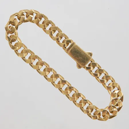 Armband Pansar längd 21cm, bredd 8,5mm, ihålig, 14K, Vikt: 13,5g Vikt: 13,5 g