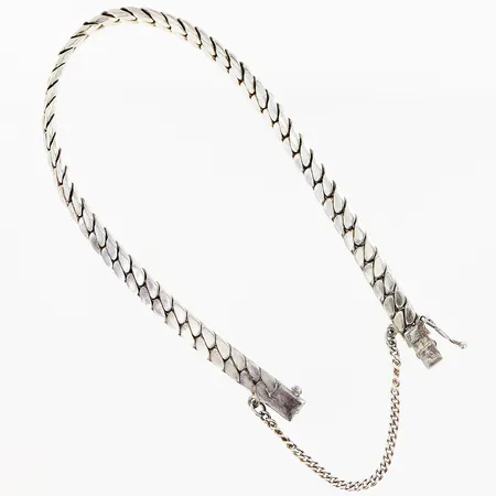 Armband Pansar längd 20cm bredd 5mm, lås behöver justeras, silver 835/1000  Vikt: 18,9 g