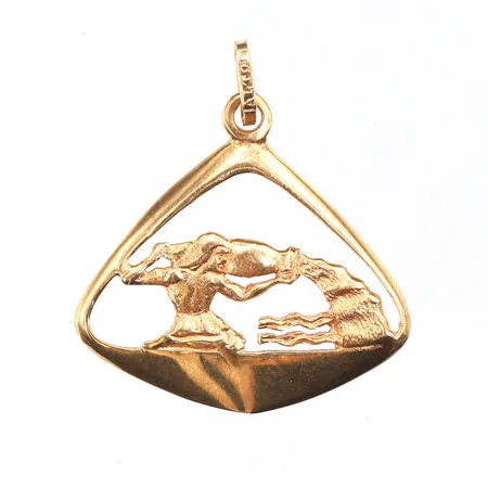 Hänge ALTON, ca 24x25 mm,18k. Vikt: 2,4 g