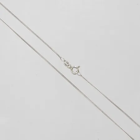 Kedja, pansarlänk, 45,1cm, 1mm bred, silver 925/1000, 1,9g Vikt: 1,9 g