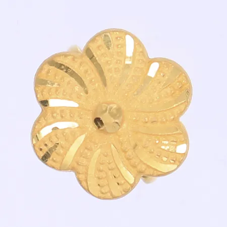 Ring blomma ställbar storlek 21K Vikt: 1,8 g