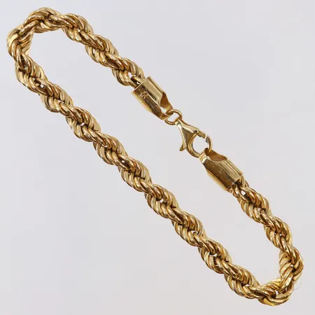 Armband Cordell längd 21cm bredd 6,5mm ihålig 18K.  Vikt: 11,1 g