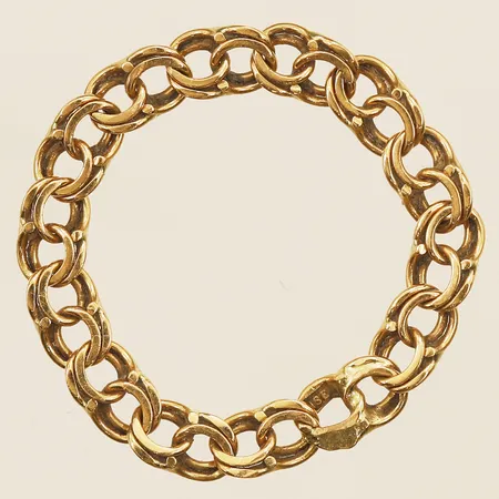 Ring Bismarck stl:18, bredd 3,5mm, 18K Vikt: 1,2 g