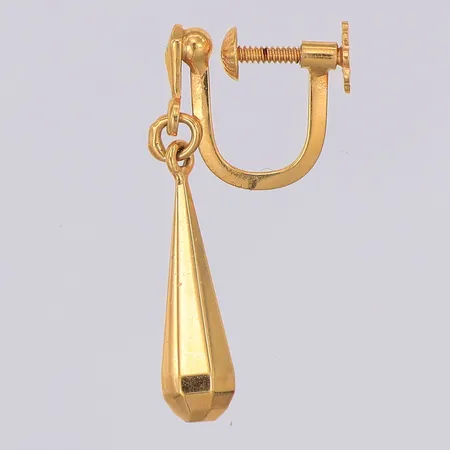 Örhänge udda droppe Pettersson 26mm, skruvfattning 18K Vikt: 1,1 g