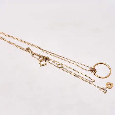 Kedja med hänge 18K defekt, 1,44g.