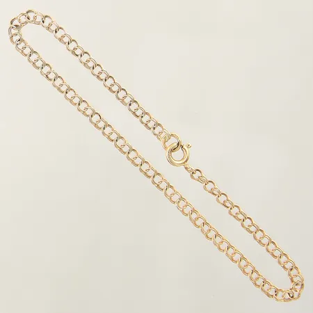 Armband Bismarck längd 18,5cm bredd 2,8mm, något vridna länkar 18K  Vikt: 2,2 g