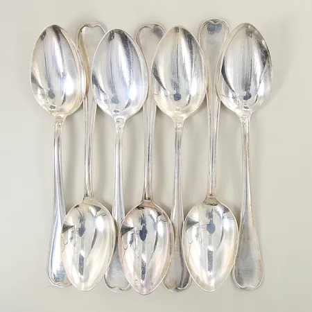 7 bordskedar modell rundad svensk längd ca 18cm 830/1000 Vikt: 285,1 g