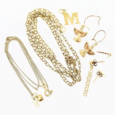 Diverse guld, defekter, 18K Vikt: 10,4 g