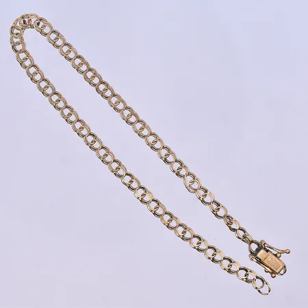 Armband Bismarck längd 20 cm, defekt 18K. Vikt: 4,4 g